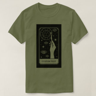 De kunstleraar Tarot aangepaste tekst T-shirt