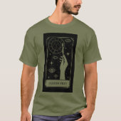 De kunstleraar Tarot aangepaste tekst T-shirt (Voorkant)