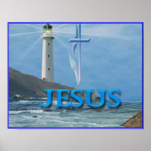 De kunstposter van de vuurtoren poster