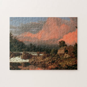 De kunstpuzzel "Rutland Herfsten" van de kerk Legpuzzel