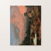 De kunstpuzzel "Rutland Herfsten" van de kerk Legpuzzel (Verticaal)