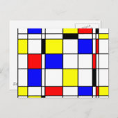 De kunststijl van Mondrian Briefkaart (Voorkant / Achterkant)