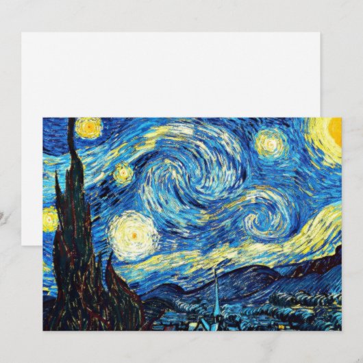 De kunstwerken van Van Gogh, De sterrennacht, (Voorkant / Achterkant)