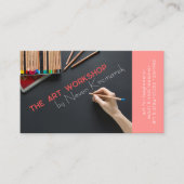 De kunstworkshop Red Artist Visitekaartje (Voorkant)