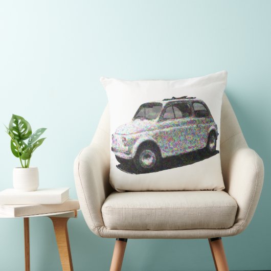 De kunstzinnige klassieke fiat 500 kussen (Stoel)