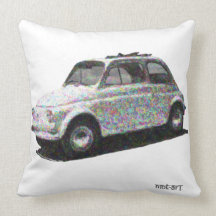 De kunstzinnige klassieke fiat 500