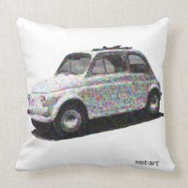 De kunstzinnige klassieke fiat 500 kussen