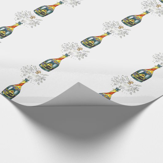 De kurk knapte cadeaupapier (Hoek)