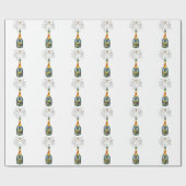 De kurk knapte cadeaupapier (Vlak)