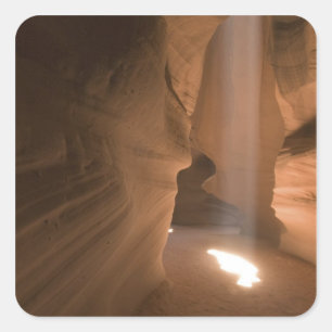 De Kurkentrekker in Upper Antelope Canyon, Navajo  Vierkante Sticker