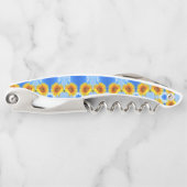 De Kurkentrekker van de gele zonnebloem ober (Voorkant)