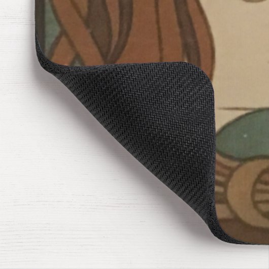 De kus 1898, vrouw - Art Nouveau - Illustratie Muismat (Hoek)