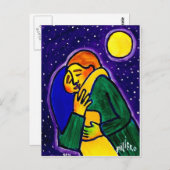 De kus 1 van Piliero Briefkaart (Voorkant / Achterkant)