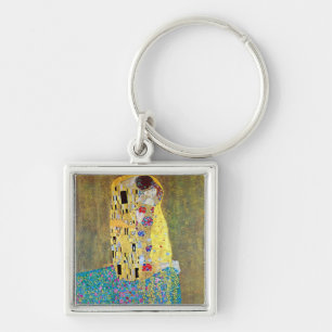 De Kus 2 van Gustav Klimt Sleutelhanger
