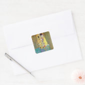De Kus 2 van Gustav Klimt Vierkante Sticker (Envelop)