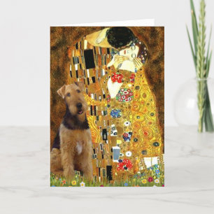 De Kus - Airedale Terrier (#1) Feestdagen Kaart