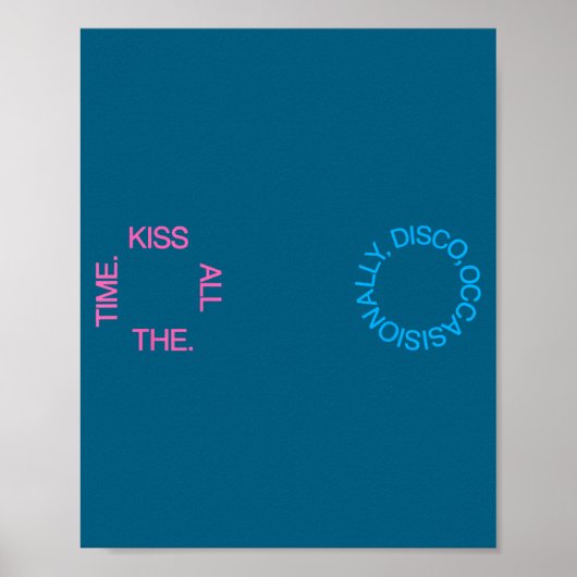 De Kus Aller Tijden Disco Af en Toe Poster (Voorkant)