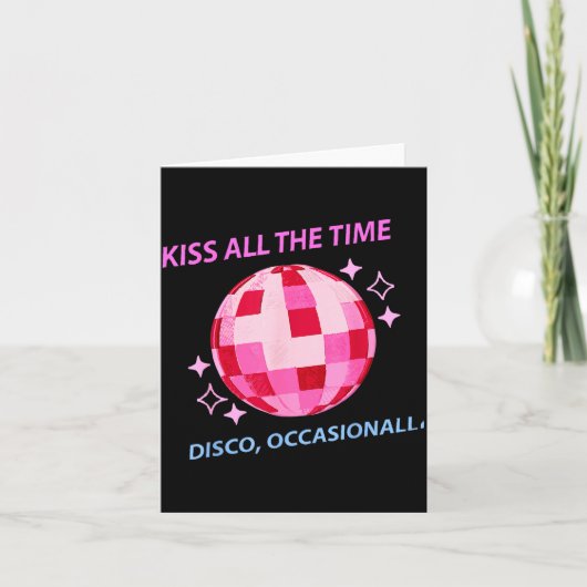 De Kus Altijd Disco Af en Toe Kaart (Voorkant)