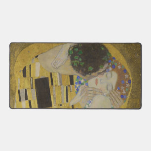 De Kus, Art Nouveau Olie Schilderij, Gustav Klimt Bureaumat