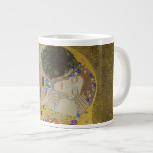 De Kus, Art Nouveau Olie Schilderij, Gustav Klimt Grote Koffiekop