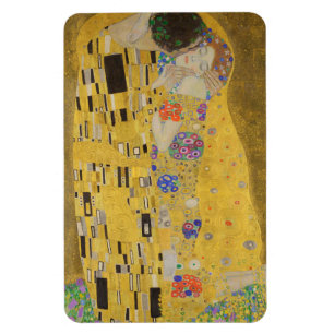 De Kus, Art Nouveau Olie Schilderij, Gustav Klimt Magneet