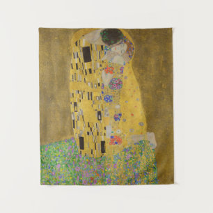 De Kus, Art Nouveau Olie Schilderij, Gustav Klimt Wandkleed