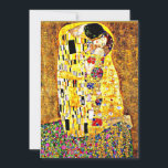 De Kus, beroemd schilderij van Gustav Klimt Kaart<br><div class="desc">De Kus,  gepassioneerd schilderij van de Oostenrijkse symbolist Gustav Klimt</div>