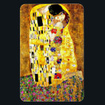 De Kus, beroemd schilderij van Gustav Klimt Magneet<br><div class="desc">Bekende kunst,  The Kiss,  van de Oostenrijkse kunstenaar Gustav Klimt</div>