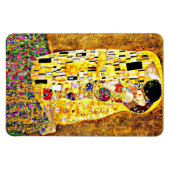 De Kus, beroemd schilderij van Gustav Klimt Magneet (Horizontaal)