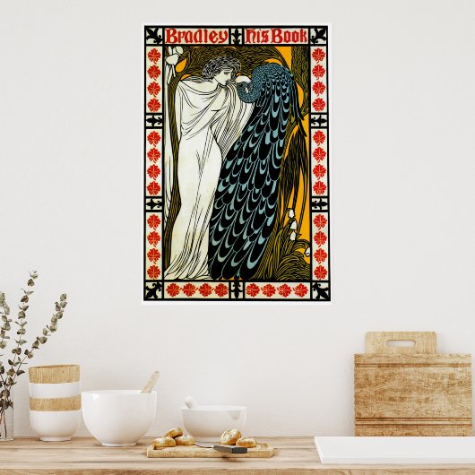 De kus / Bradley Zijne Boek 1896 ~  Poster (Keuken)