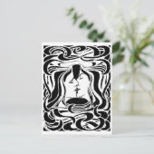 De kus briefkaart (Staand voorkant)