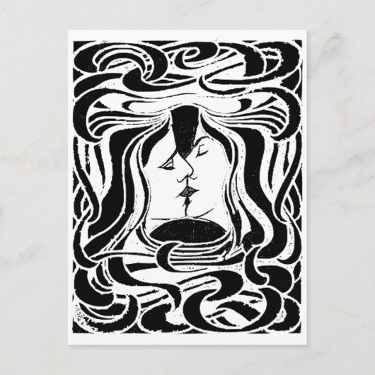 De kus briefkaart (Voorkant)