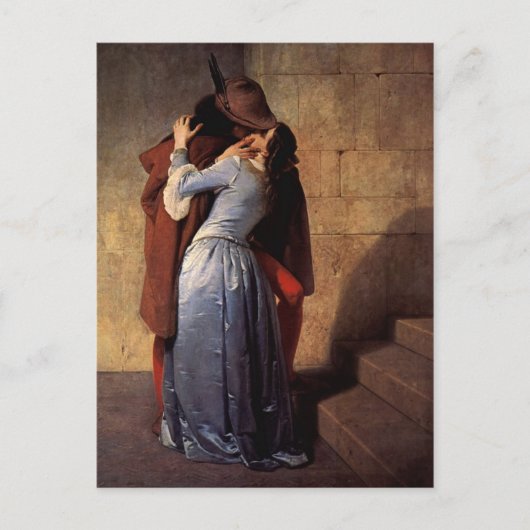 De kus briefkaart (Voorkant)