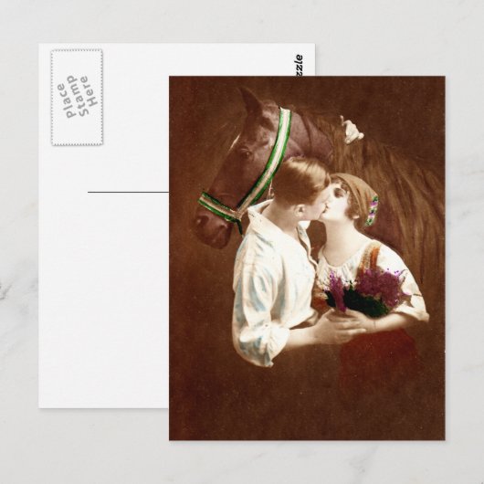 De kus briefkaart (Voorkant / Achterkant)