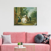 De kus canvas afdruk (Insitu (Woonkamer))