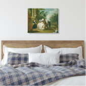 De kus canvas afdruk (Insitu (Slaapkamer))