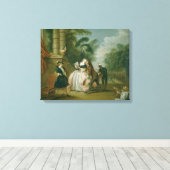 De kus canvas afdruk (Insitu (Houten vloer))