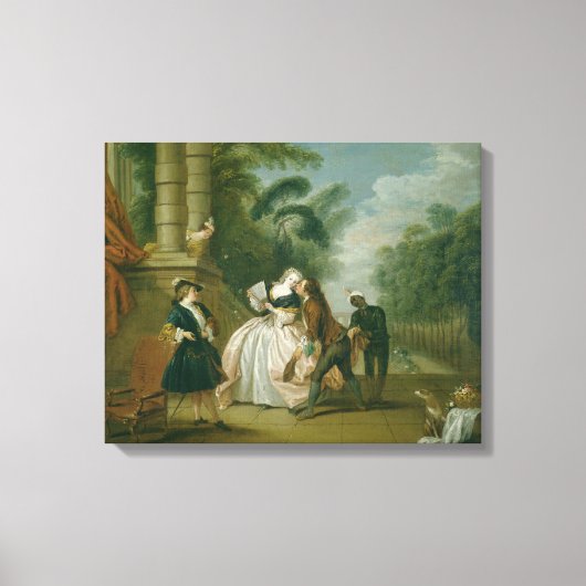 De kus canvas afdruk (Voorkant)