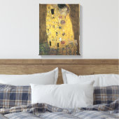 De kus canvas afdruk (Insitu (Slaapkamer))