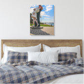 De kus! canvas afdruk (Insitu (Slaapkamer))