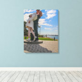 De kus! canvas afdruk (Insitu (Houten vloer))