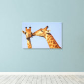 De kus canvas afdruk (Insitu (Houten vloer))