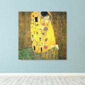 De kus canvas afdruk (Insitu (Houten vloer))