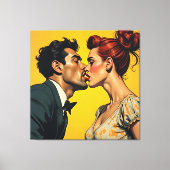 De kus canvas afdruk (Voorkant)