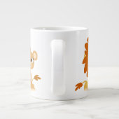 De kus: Cartoon met luidop en jumbo-Mok Grote Koffiekop (Achterkant)