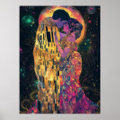 De Kus Celestial Fantasy Art Nouveau Poster (Voorkant)