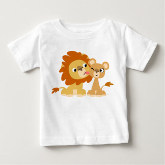 De Kus: Cute Cartoon Lion Couple Baby T-shirt