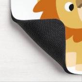 De kus: Cute Cartoon Lion Couple Mousepad Muismat (Hoek)