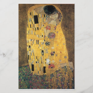 De Kus, de reproductie, het schilderij van Gustav  Briefpapier