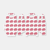 De kus, de rode lips bedankdoosjes (Uitgevouwen)